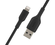 Belkin Kabel USB-A na Lightning, w oplocie, 0,15m, czarny - 1330427 - zdjęcie 3